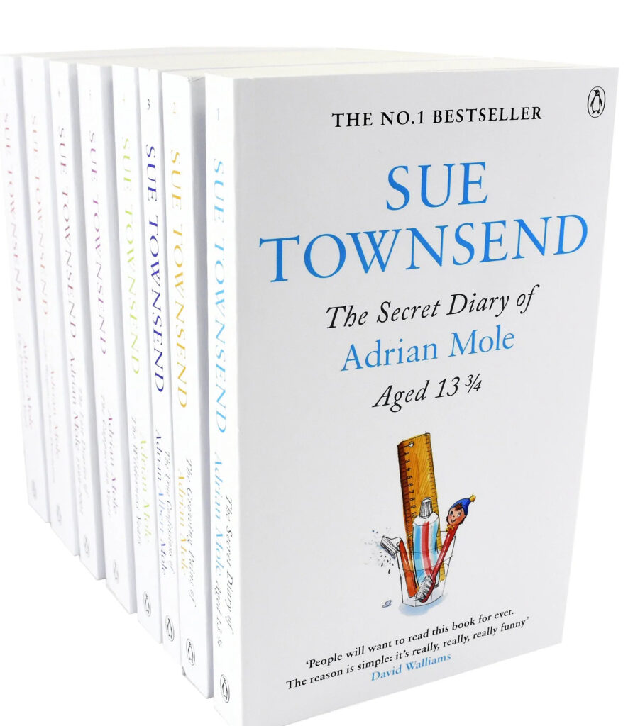 Sue Townsend, Adrian Mole (series) book cover
